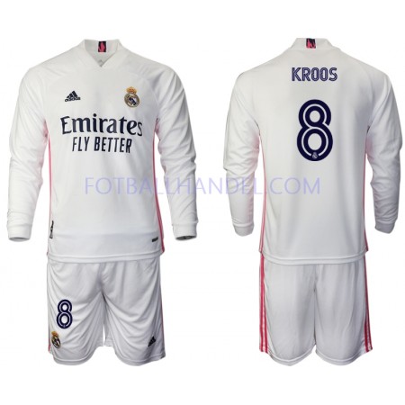 Barn Fotballdrakter Real Madrid Toni Kroos 8 Hjemme 2020-21 Langermet